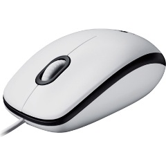 Logitech M100 optikai USB egér fehér-szürke