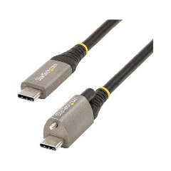 StarTech USB-C 3.2 Gen2 -> USB-C 3.2 Gen2 M/M adatkábel 1m fekete 100W, DP Alt Mode