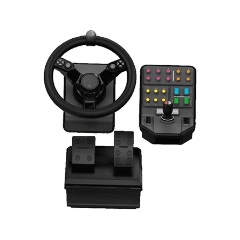 Logitech G Farm Simulator Heavy Equipment Bundle USB-A kormány játékvezérlő + váltó fekete