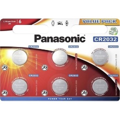 Panasonic CR2032 3V lítium gombelem 6db