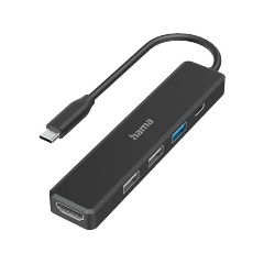 Hama 200117 5-in-1 5-port USB-C dokkoló fekete