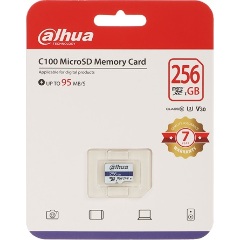 Dahua 256GB TF-C100 UHS-1 Class10 U3 V30 microSDXC memóriakártya BOX fehér