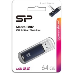 Silicon Power 64GB Marvel M02 USB 3.2 Gen 1 pendrive BOX kék