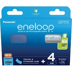 Panasonic Eneloop AA (LR6) 2000mAh NiMH akkumulátor 4db fehér