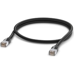 Ubiquiti UISP Patch Cable Outdoor RJ45 CAT5e STP - RJ45 CAT5e STP M/M adatkábel 1m fekete