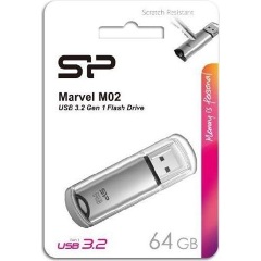 Silicon Power 64GB Marvel M02 USB 3.2 Gen 1 pendrive BOX ezüst