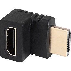 Akyga AK-AD-70 HDMI 1.4 -> HDMI 1.4 M/F adapter fekete 90° fel