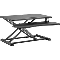 Equip Monitor/Periféria Asztali állvány - 650840 (Ergonomikus, állítható magasság: 10-50 cm, Max.: 15kg, acél, fekete)