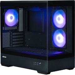 Zalman P30 BLACK táp nélküli ablakos MT Mini Tower számítógépház fekete