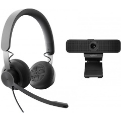 Logitech Wired Personal Video Collaboration Kit C925e  webkamera + headset UC ZONE fekete