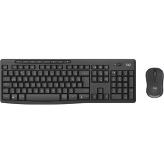 Logitech MK370 Combo for Business Bluetooth / vezeték nélküli cseppálló magyar membrán billentyűzet + egér szürke (Graph