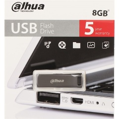 Dahua 8GB U156-20 vízálló ütésálló USB 2.0 pendrive BOX fekete