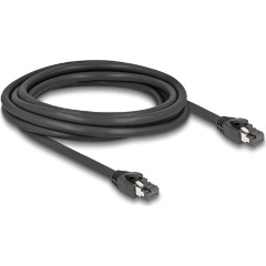 Delock RJ45 CAT8.1 S/FTP -> RJ45 CAT8.1 S/FTP M/M adatkábel 3m fekete