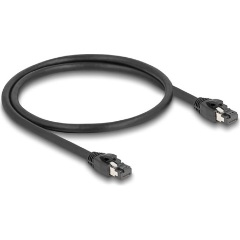 Delock RJ45 CAT8.1 S/FTP -> RJ45 CAT8.1 S/FTP M/M adatkábel 0.5m fekete