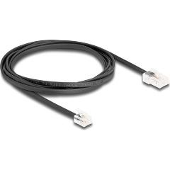 Delock RJ45 -> RJ11 M/M adatkábel 2m fekete