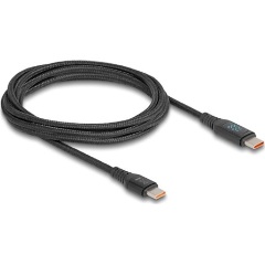 Delock USB-C -> USB-C M/M töltőkábel 1.2m fekete