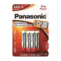 Panasonic LR03PPG/6BP 4+2F 1,5V AAA/mikro tartós alkáli elem 6db