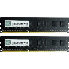 G-SKILL Value 8GB 1333MT/s DDR3 memória CL9 Kit of 2 fekete