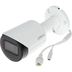 Dahua IP csőkamera - IPC-HFW2441S-S (4MP, 3,6mm, kültéri, H265+, IP67, IR30m, ICR, WDR, SD, PoE, mikrofon, Lite AI)