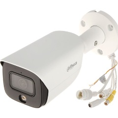 Dahua IP csőkamera - IPC-HFW3249E-AS-LED (AI, 2MP, 2,8mm, H265+, IP67, ICR, WDR, SD, I/O, PoE, audio, mikrofon)