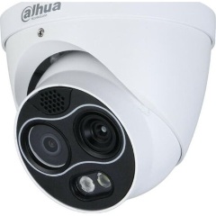 Dahua IP Turret hőkamera - TPC-DF1241-B2F2-S2 (256x192, 2mm / 4MP, 2mm, ICR, IR30m, IP67, WDR, audio, I/O, PoE)