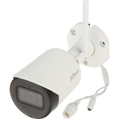 Dahua IP wifi Bullet kamera - IPC-HFW1230DS-SAW (2MP, 2,8mm, kültéri, 2,4GHz; H265, IR30m, IP67, SD; mikrofon; 12VDC)