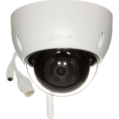 Dahua IP wifi Dome kamera - IPC-HDBW1230DE-SW (2MP, 2,8mm, kültéri, H265, IP67, IR30m, IK10, DWDR, SD, 2.4GHz, 12VDC)