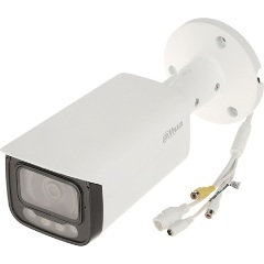 Dahua IP csőkamera - IPC-HFW2449T-AS-IL (4MP, 3,6mm, kültéri, H265+, IP67, IR60m, IL50m, SD, PoE, mikrofon, Lite AI)