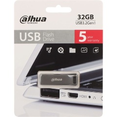 Dahua 32GB U156-32 vízálló ütésálló USB-A 3.2 Gen 1 pendrive BOX fekete