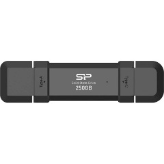 Silicon Power Marvel Xtreme DS72 250GB USB-A/C 3.2 Gen2 M.2 2242 külső SSD fekete