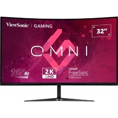 ViewSonic VX3218C-2K 31.5" ívelt VA LED gaming monitor fekete 165Hz FreeSync Premium