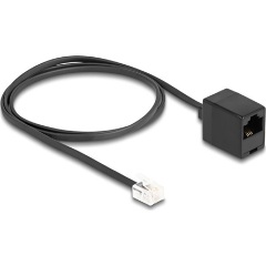 Delock RJ11 -> RJ45 M/F adatkábel 1m fekete