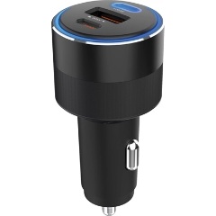 Sandberg 3in1 130W Car Charger 30W univerzális autós töltő adapter fekete (USB-C PD: 100W)