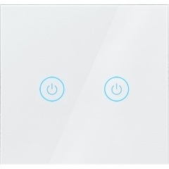 LogiLink Wi-Fi intelligens kettős fali kapcsoló, Tuya kompatibilis