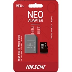 Hikvision 128GB HIKSEMI NEO (+adapter) UHS-1 Class10 microSDXC memóriakártya BOX