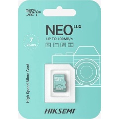 Hikvision 512GB HIKSEMI NEO LUX UHS-1 Class10 V30 microSDXC memóriakártya BOX