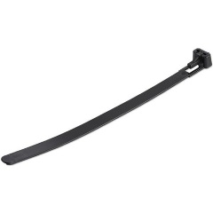StarTech CBMZTRB6BK 100 PACK OF RESEALABLE ZIP TIE 6 BLACK kábelkötegelő fekete 100db