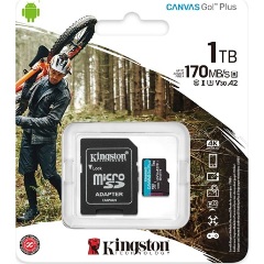 Kingston 1000GB Canvas Go! Plus UHS-1 Class10 U3 microSDXC memóriakártya