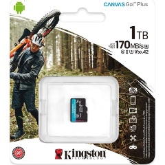 Kingston 1000GB Canvas Go! Plus UHS-1 Class10 U3 microSDXC memóriakártya Single Pack