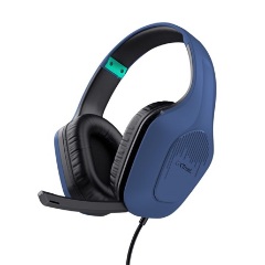 Trust GXT 415 Zirox gaming fejhallgató headset kék-fekete