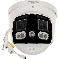 Dahua IP dual turretkamera - IPC-PDW3849-AS-PV (8MP, 2,8mm; H265+, IP67, IR+LED20m, ICR, WDR, PoE, mikrofon, AI; Tioc)