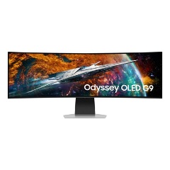 Samsung Odyssey G95SC 49" ívelt Quantum Dot OLED smart gaming monitor ezüst 240Hz FreeSync Premium Pro