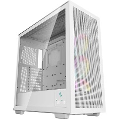 DeepCool MORPHEUS WH táp nélküli ablakos Mid Tower számítógépház fehér