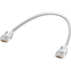 Ubiquiti UniFi Etherlighting RJ45 CAT6 UTP - RJ45 CAT6 UTP M/M adatkazetta 0.15m fehér