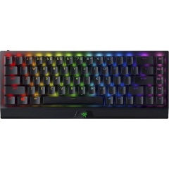 Razer BlackWidow V3 Mini Bluetooth / vezeték nélküli / USB-C angol (US) gaming Razer Yellow mechanikus billentyűzet feke