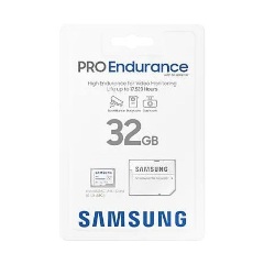 Samsung 32GB PRO Endurance (+adapter) UHS-1 Class10 V10 microSDHC memóriakártya BOX fehér