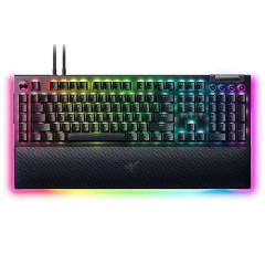 Razer BlackWidow V4 Pro USB angol (US) gaming Razer Yellow mechanikus billentyűzet fekete