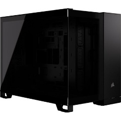Corsair 2500X Dual-Chamber táp nélküli ablakos Mid Tower számítógépház fekete