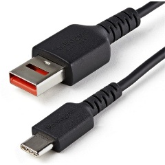 StarTech Secure Charging USB-A 2.0 -> USB-C M/M töltőkábel 1m fekete