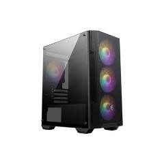 MSI MAG FORGE M100A táp nélküli ablakos MT Mini Tower számítógépház fekete